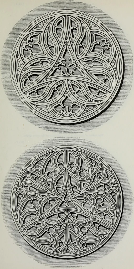 An illustration from The power of form applied to geometric tracery : one hundred designs and their foundations resulting from one diagram, 1851, leaf 122