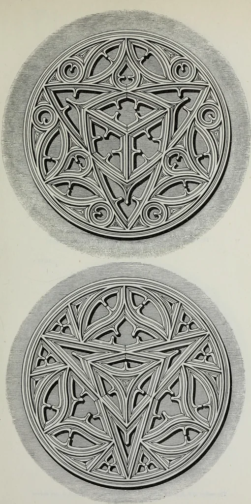 An illustration from The power of form applied to geometric tracery : one hundred designs and their foundations resulting from one diagram, 1851, leaf 124