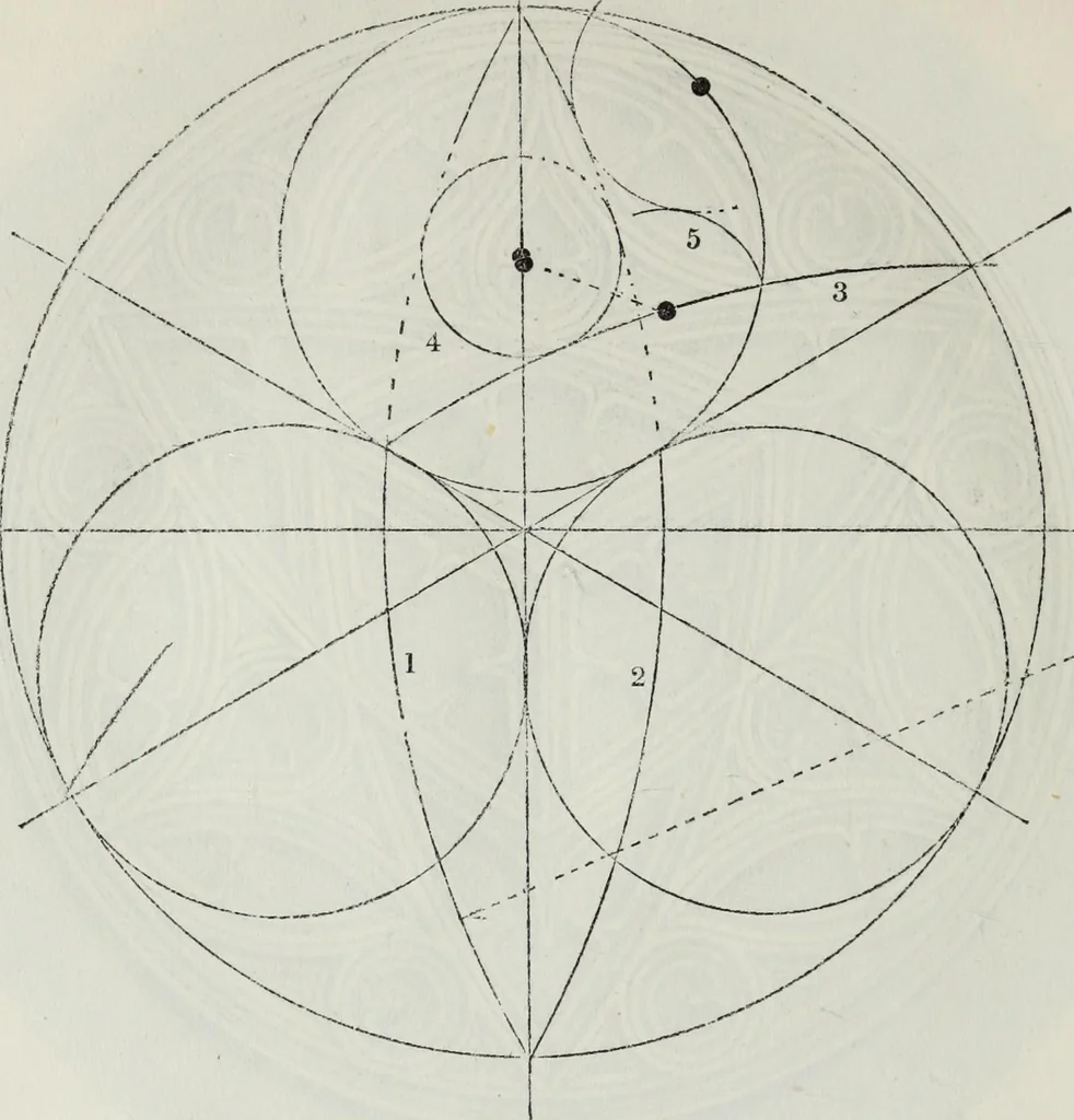An illustration from The power of form applied to geometric tracery : one hundred designs and their foundations resulting from one diagram, 1851, leaf 125