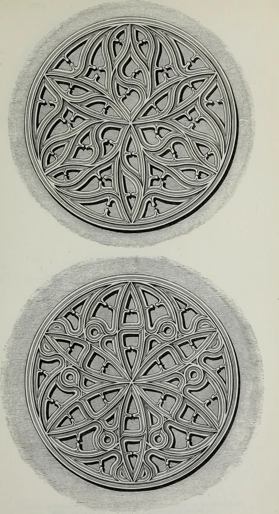 An illustration from The power of form applied to geometric tracery : one hundred designs and their foundations resulting from one diagram, 1851, leaf 128