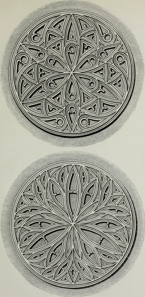 An illustration from The power of form applied to geometric tracery : one hundred designs and their foundations resulting from one diagram, 1851, leaf 130
