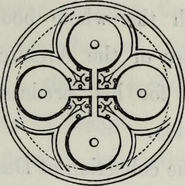 An illustration from The power of form applied to geometric tracery : one hundred designs and their foundations resulting from one diagram, 1851, leaf 24