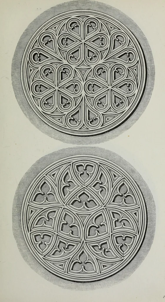 An illustration from The power of form applied to geometric tracery : one hundred designs and their foundations resulting from one diagram, 1851, leaf 32
