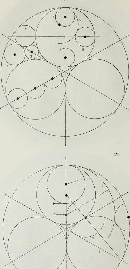 An illustration from The power of form applied to geometric tracery : one hundred designs and their foundations resulting from one diagram, 1851, leaf 33