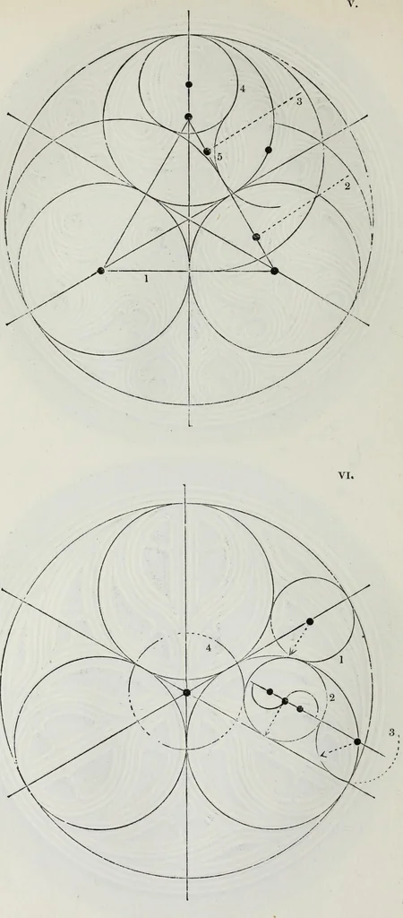 An illustration from The power of form applied to geometric tracery : one hundred designs and their foundations resulting from one diagram, 1851, leaf 35