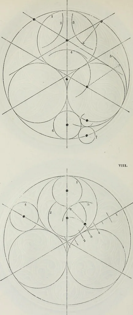 An illustration from The power of form applied to geometric tracery : one hundred designs and their foundations resulting from one diagram, 1851, leaf 37