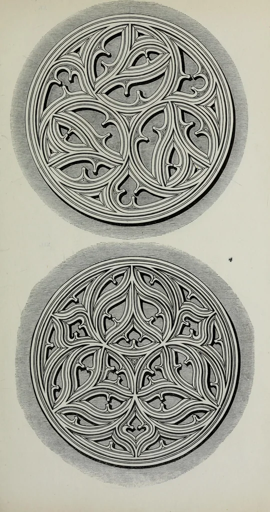 An illustration from The power of form applied to geometric tracery : one hundred designs and their foundations resulting from one diagram, 1851, leaf 40