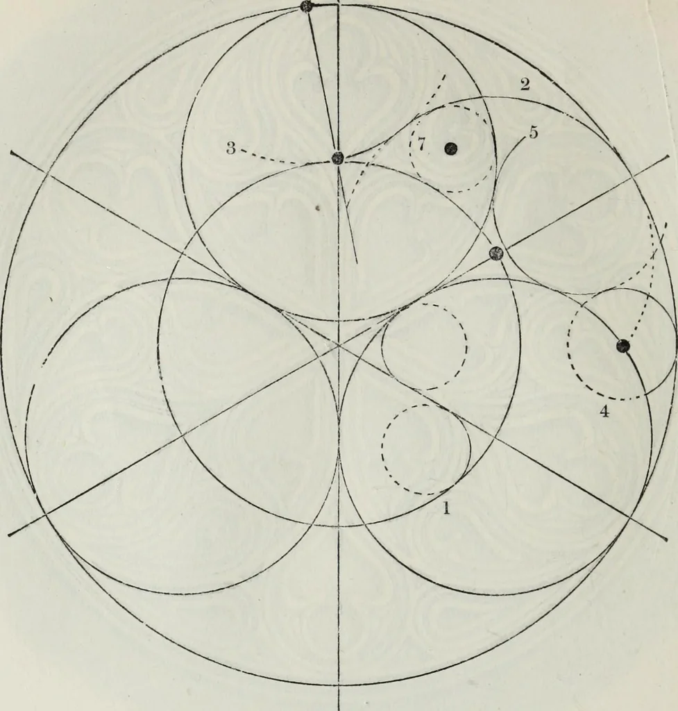 An illustration from The power of form applied to geometric tracery : one hundred designs and their foundations resulting from one diagram, 1851, leaf 45