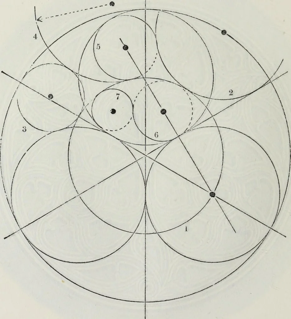 An illustration from The power of form applied to geometric tracery : one hundred designs and their foundations resulting from one diagram, 1851, leaf 45