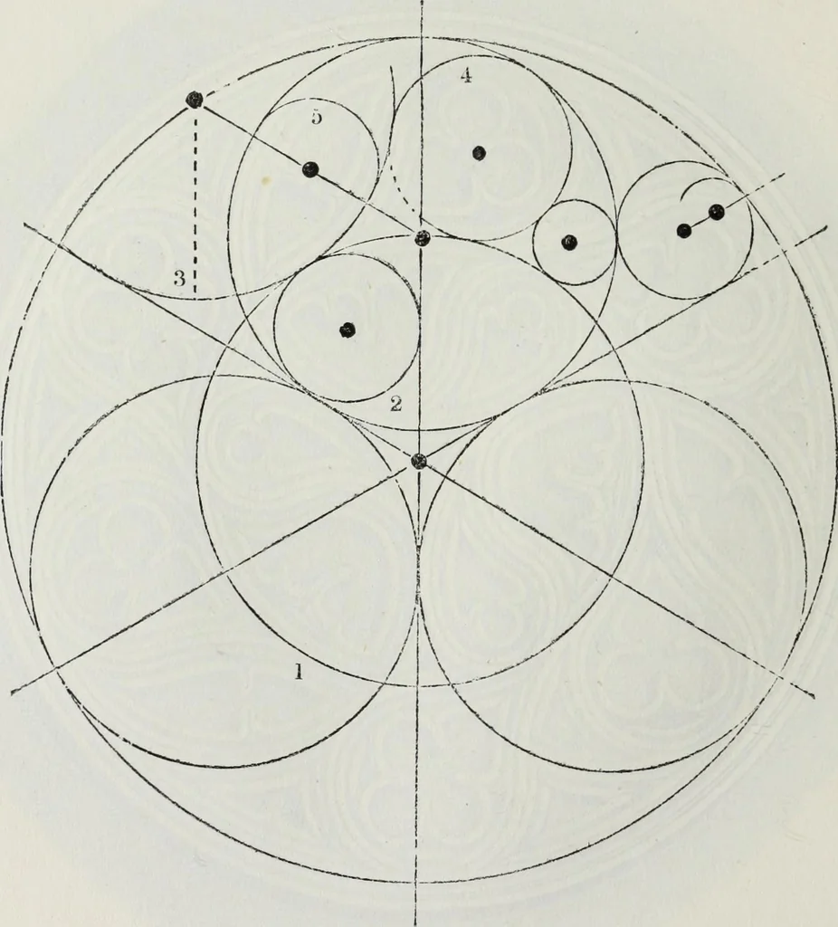 An illustration from The power of form applied to geometric tracery : one hundred designs and their foundations resulting from one diagram, 1851, leaf 47