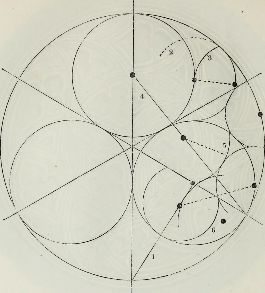An illustration from The power of form applied to geometric tracery : one hundred designs and their foundations resulting from one diagram, 1851, leaf 49