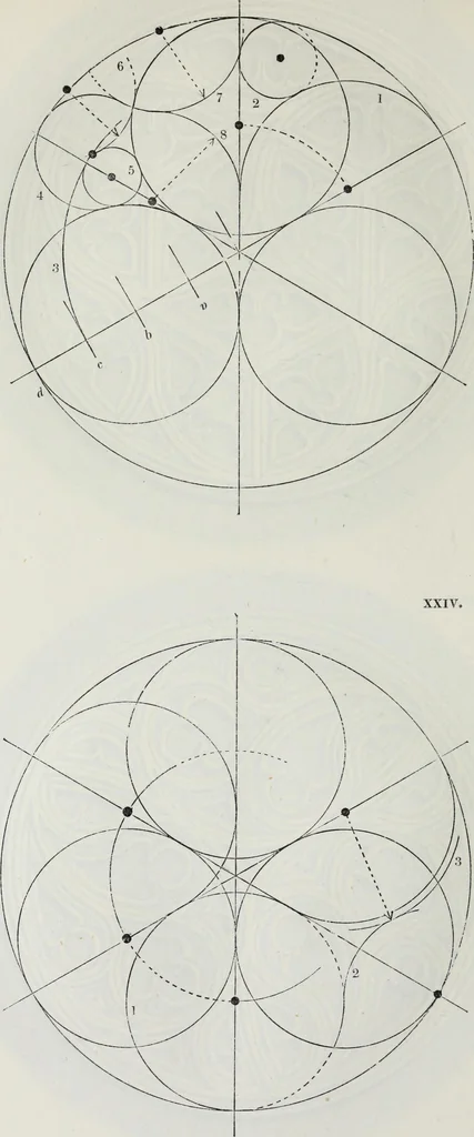 An illustration from The power of form applied to geometric tracery : one hundred designs and their foundations resulting from one diagram, 1851, leaf 53
