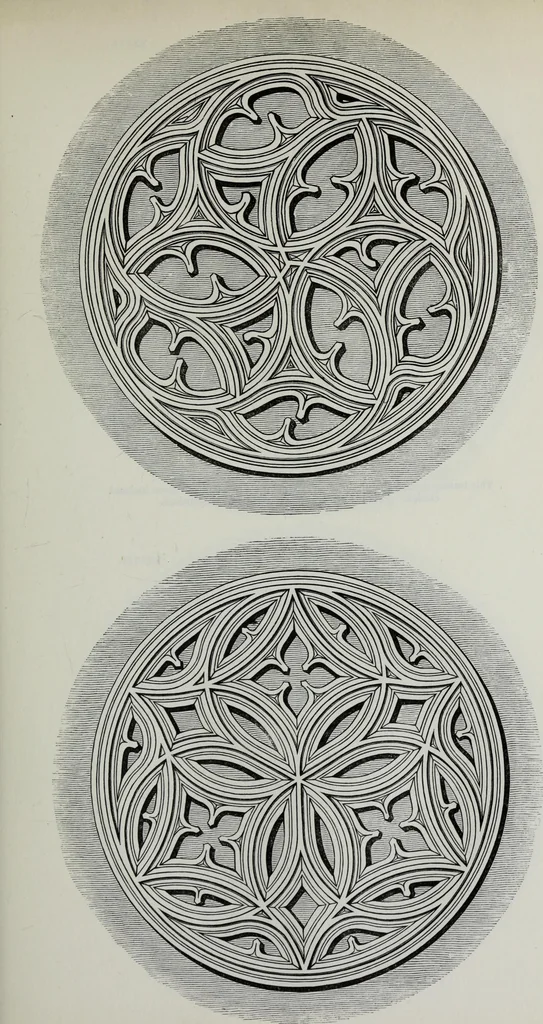 An illustration from The power of form applied to geometric tracery : one hundred designs and their foundations resulting from one diagram, 1851, leaf 56