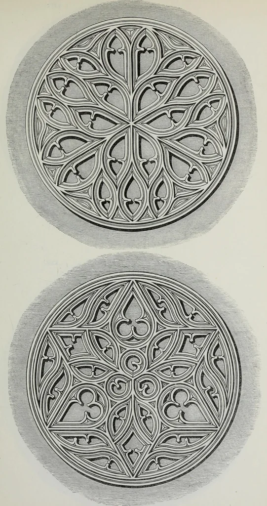 An illustration from The power of form applied to geometric tracery : one hundred designs and their foundations resulting from one diagram, 1851, leaf 58