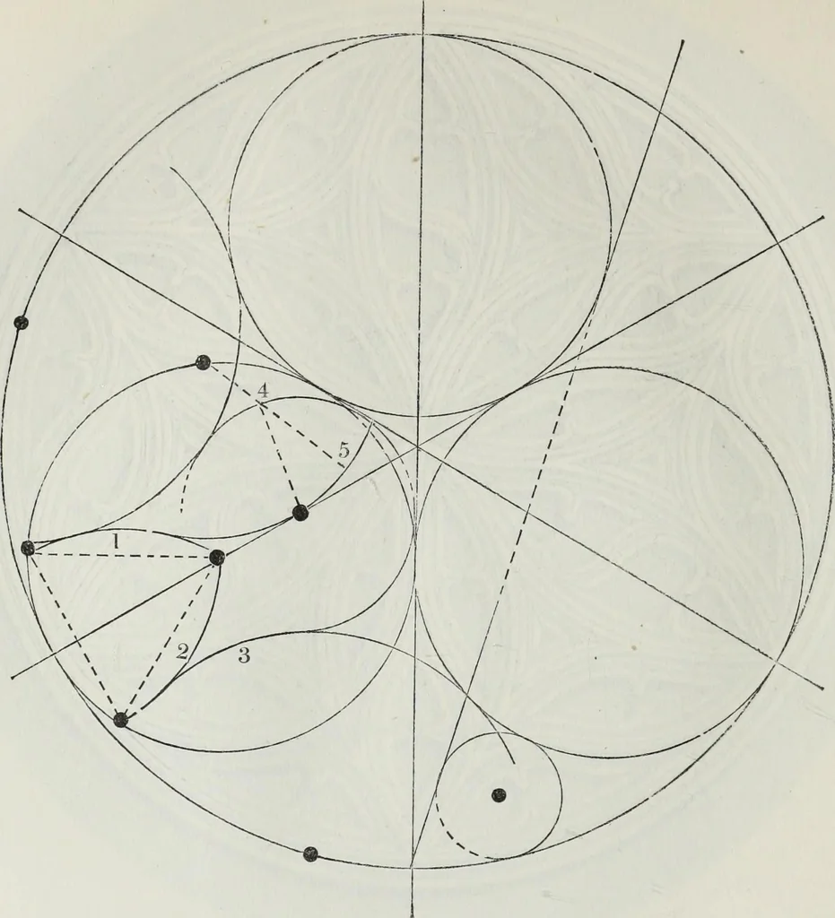 An illustration from The power of form applied to geometric tracery : one hundred designs and their foundations resulting from one diagram, 1851, leaf 61