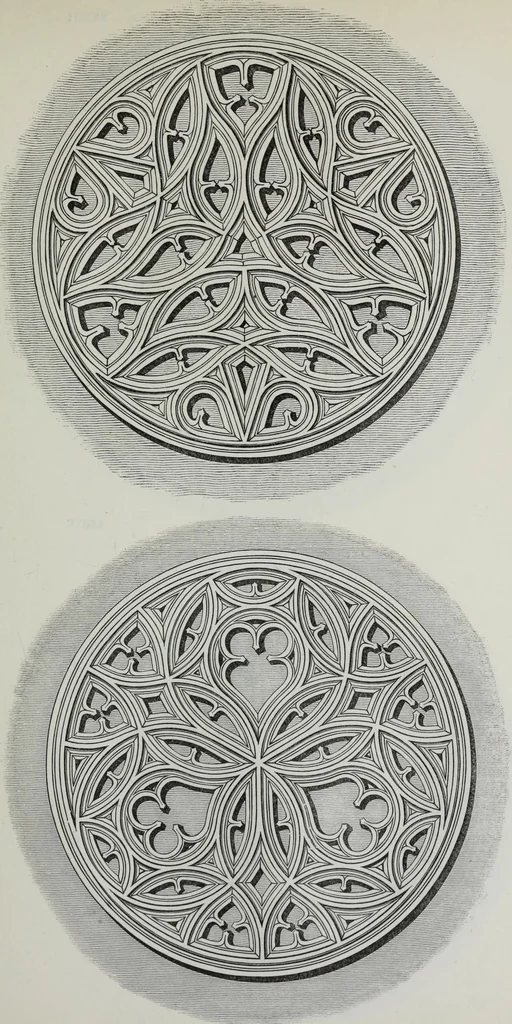An illustration from The power of form applied to geometric tracery : one hundred designs and their foundations resulting from one diagram, 1851, leaf 62