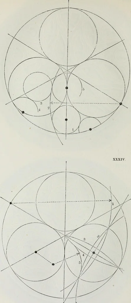 An illustration from The power of form applied to geometric tracery : one hundred designs and their foundations resulting from one diagram, 1851, leaf 63