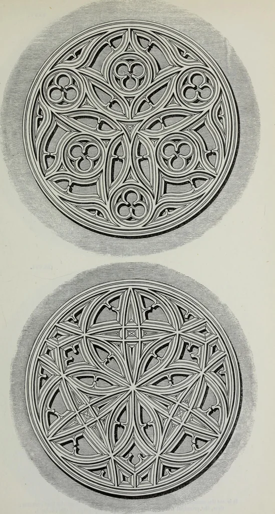 An illustration from The power of form applied to geometric tracery : one hundred designs and their foundations resulting from one diagram, 1851, leaf 64