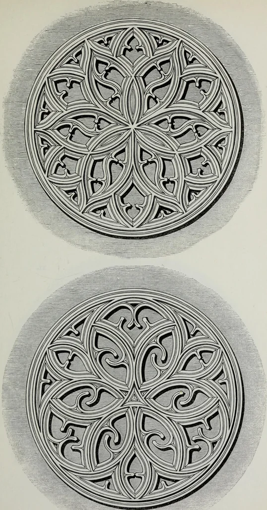 An illustration from The power of form applied to geometric tracery : one hundred designs and their foundations resulting from one diagram, 1851, leaf 68