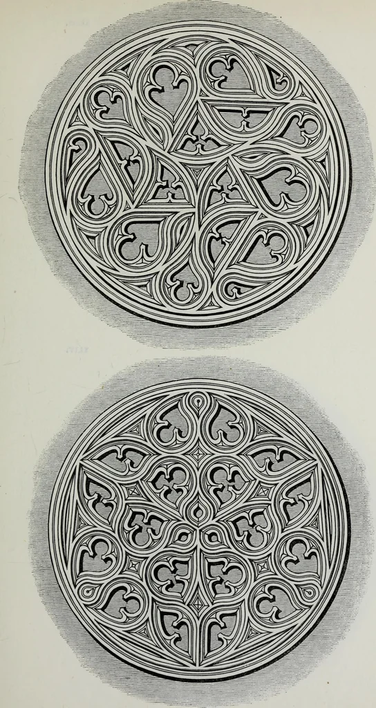An illustration from The power of form applied to geometric tracery : one hundred designs and their foundations resulting from one diagram, 1851, leaf 72