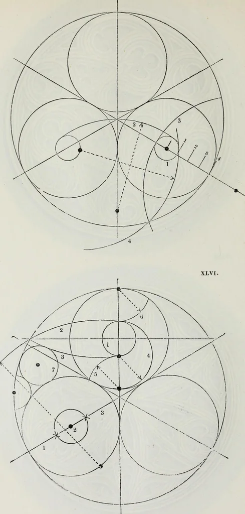 An illustration from The power of form applied to geometric tracery : one hundred designs and their foundations resulting from one diagram, 1851, leaf 75