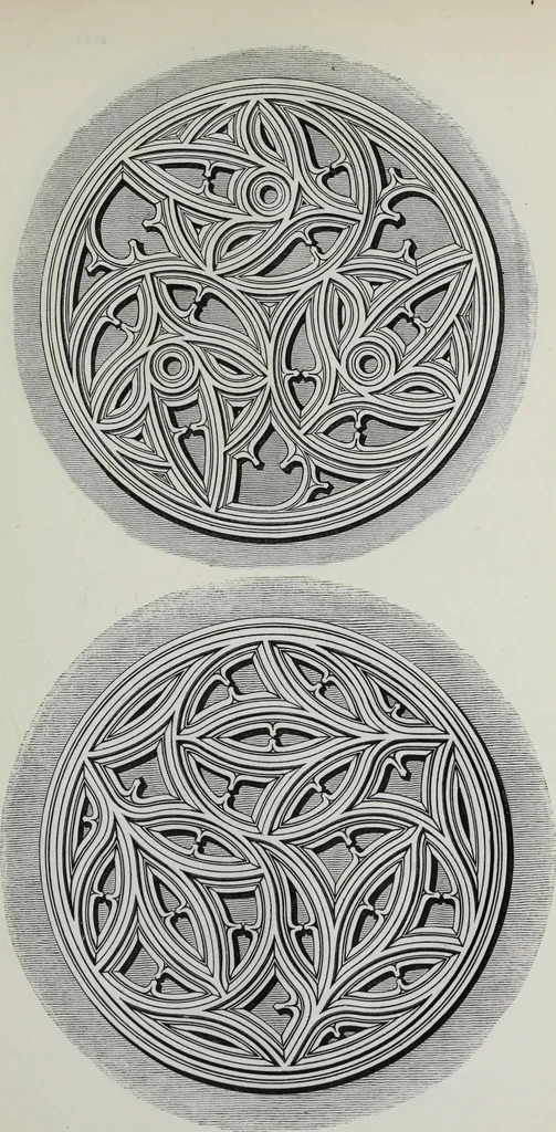 An illustration from The power of form applied to geometric tracery : one hundred designs and their foundations resulting from one diagram, 1851, leaf 78