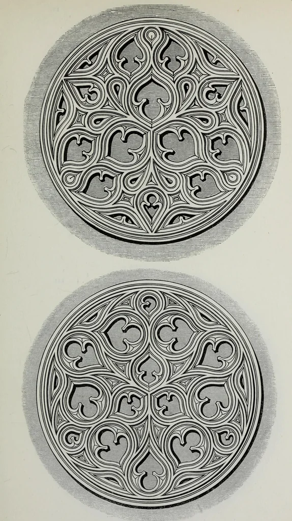 An illustration from The power of form applied to geometric tracery : one hundred designs and their foundations resulting from one diagram, 1851, leaf 80
