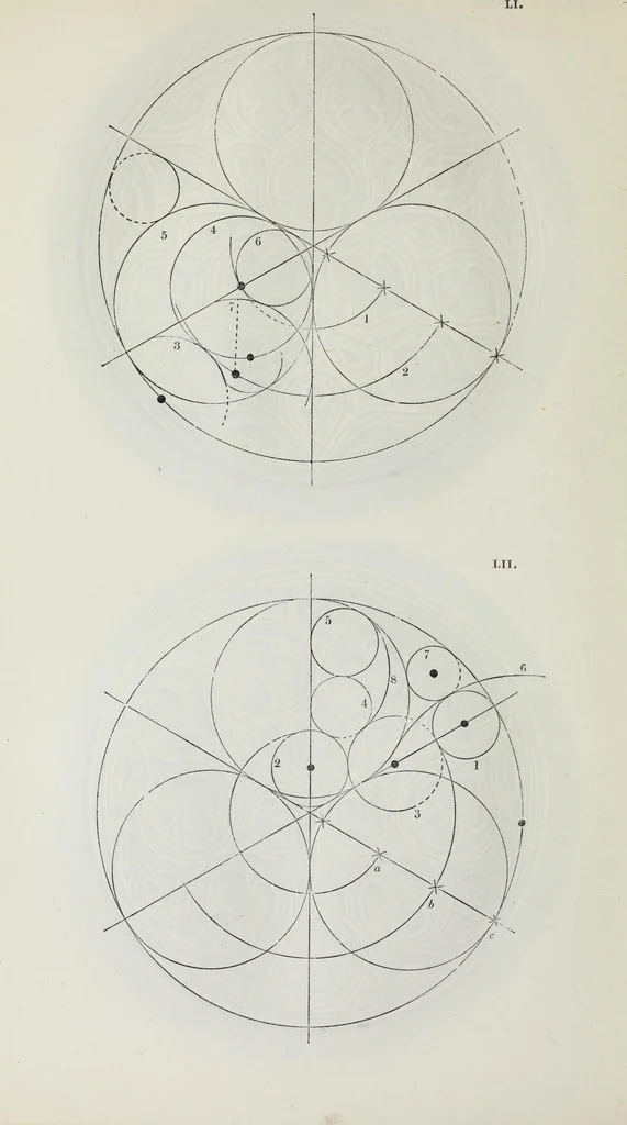 An illustration from The power of form applied to geometric tracery : one hundred designs and their foundations resulting from one diagram, 1851, leaf 81