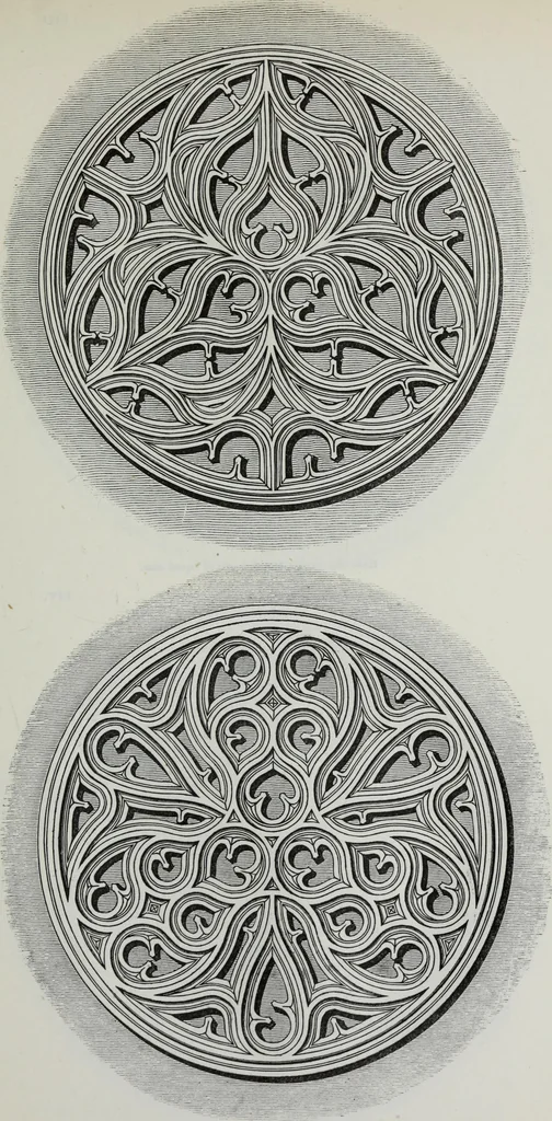 An illustration from The power of form applied to geometric tracery : one hundred designs and their foundations resulting from one diagram, 1851, leaf 82