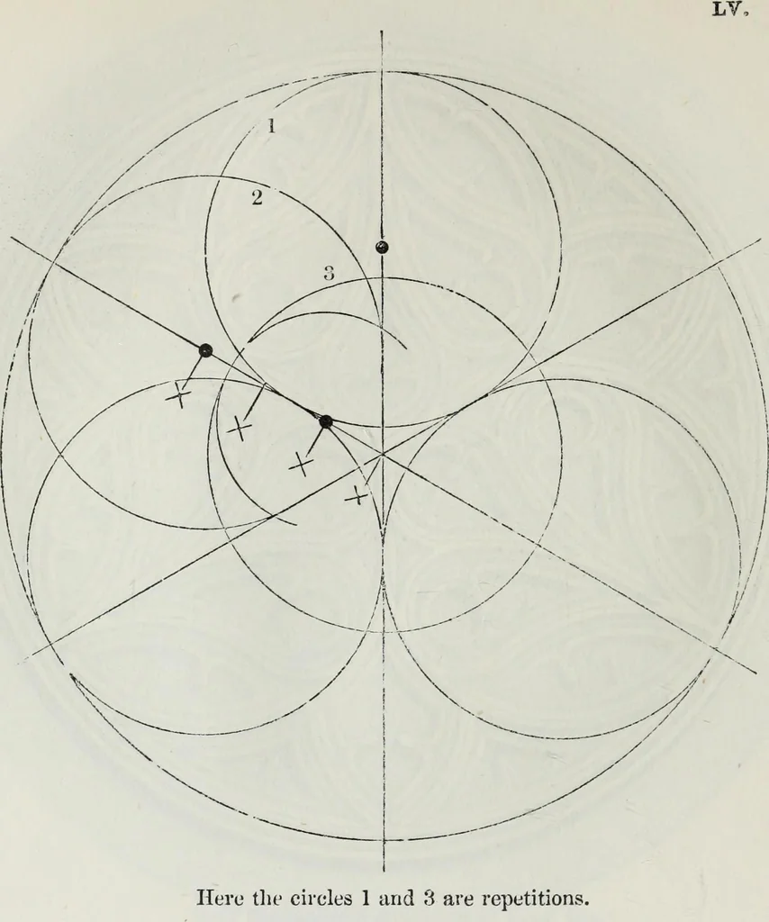 An illustration from The power of form applied to geometric tracery : one hundred designs and their foundations resulting from one diagram, 1851, leaf 85