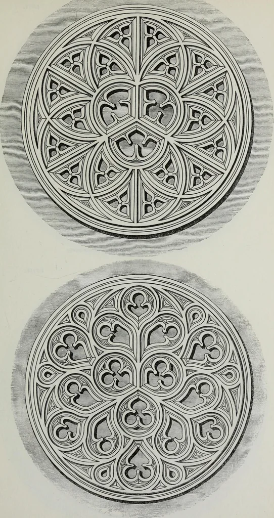 An illustration from The power of form applied to geometric tracery : one hundred designs and their foundations resulting from one diagram, 1851, leaf 86