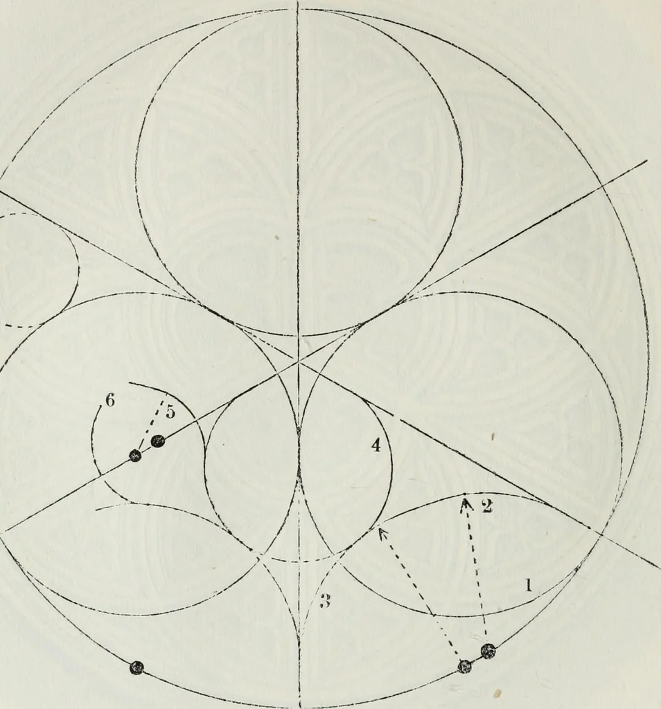 An illustration from The power of form applied to geometric tracery : one hundred designs and their foundations resulting from one diagram, 1851, leaf 87