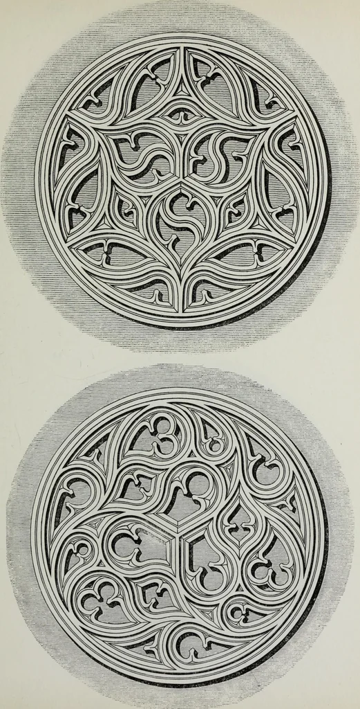 An illustration from The power of form applied to geometric tracery : one hundred designs and their foundations resulting from one diagram, 1851, leaf 88