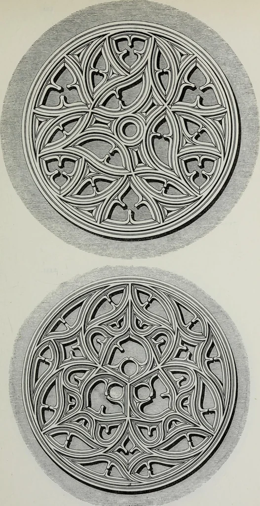 An illustration from The power of form applied to geometric tracery : one hundred designs and their foundations resulting from one diagram, 1851, leaf 90