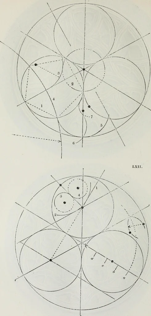An illustration from The power of form applied to geometric tracery : one hundred designs and their foundations resulting from one diagram, 1851, leaf 91