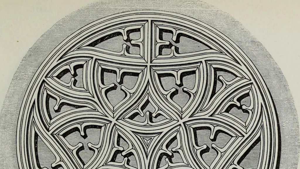 An illustration from The power of form applied to geometric tracery : one hundred designs and their foundations resulting from one diagram, 1851, leaf 92