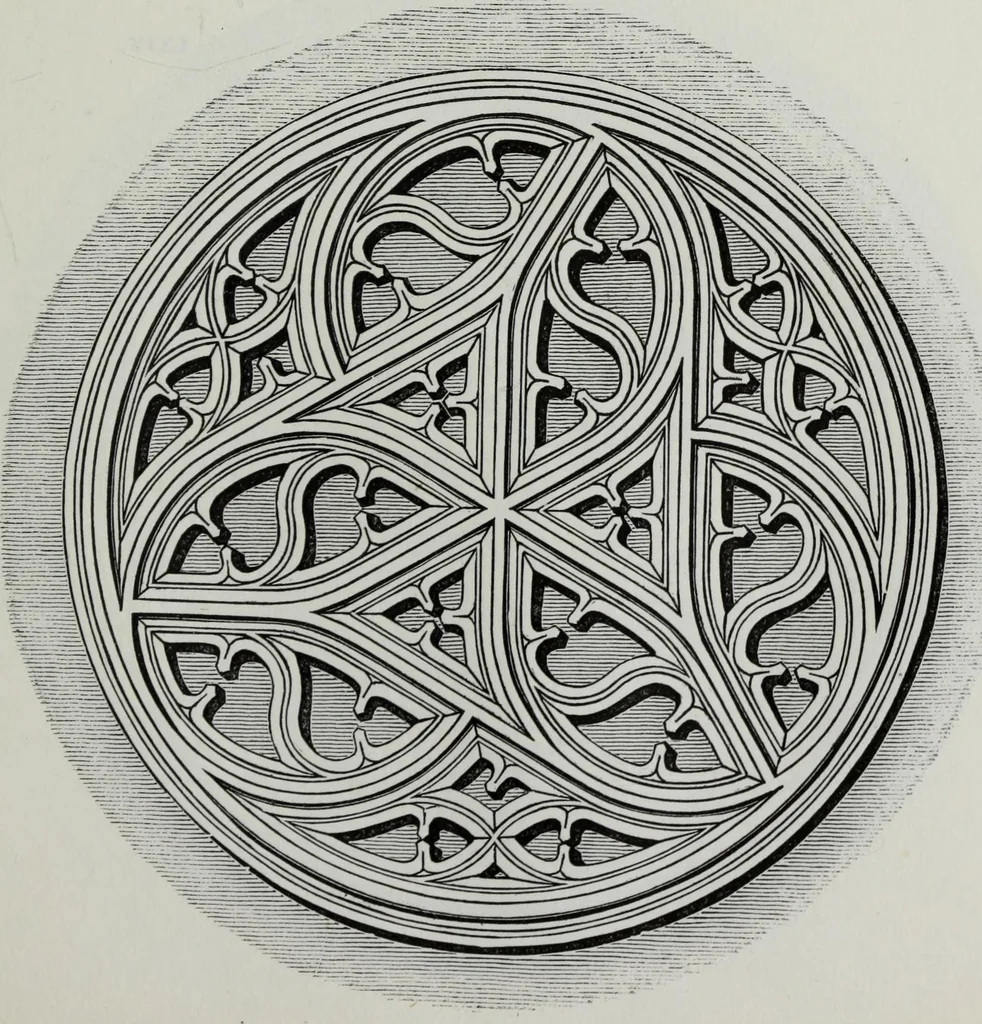 An illustration from The power of form applied to geometric tracery : one hundred designs and their foundations resulting from one diagram, 1851, leaf 92