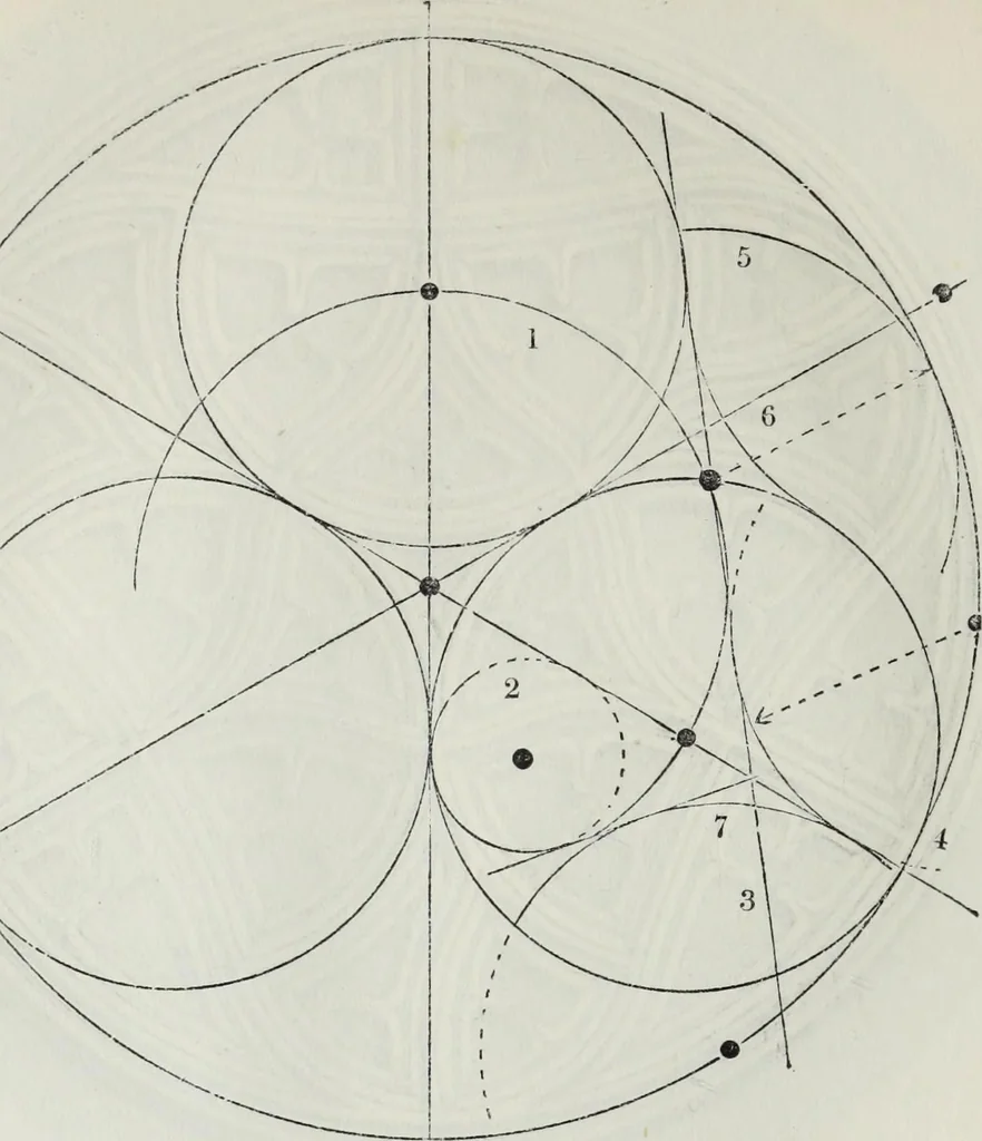 An illustration from The power of form applied to geometric tracery : one hundred designs and their foundations resulting from one diagram, 1851, leaf 93