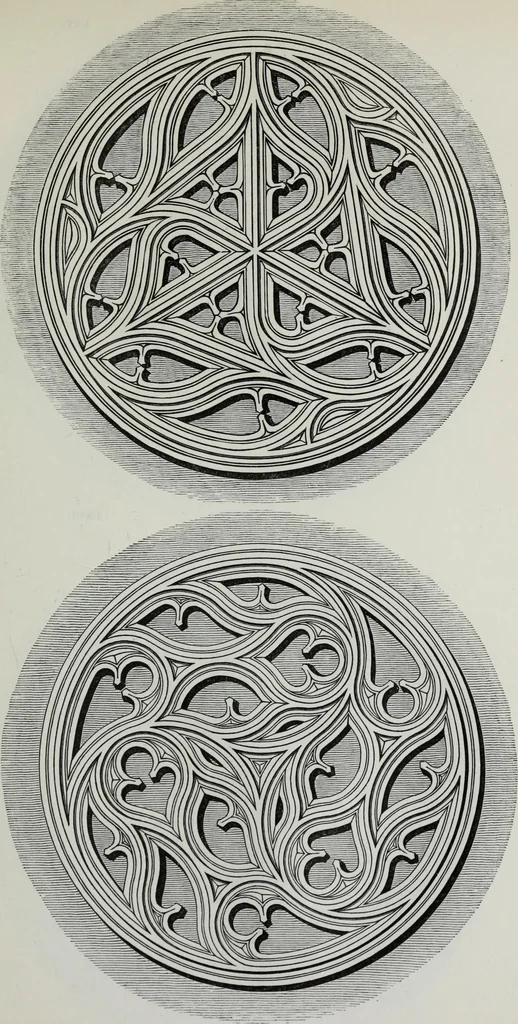 An illustration from The power of form applied to geometric tracery : one hundred designs and their foundations resulting from one diagram, 1851, leaf 94