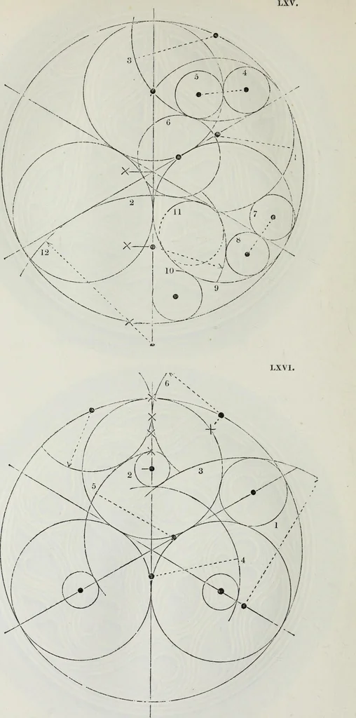 An illustration from The power of form applied to geometric tracery : one hundred designs and their foundations resulting from one diagram, 1851, leaf 95