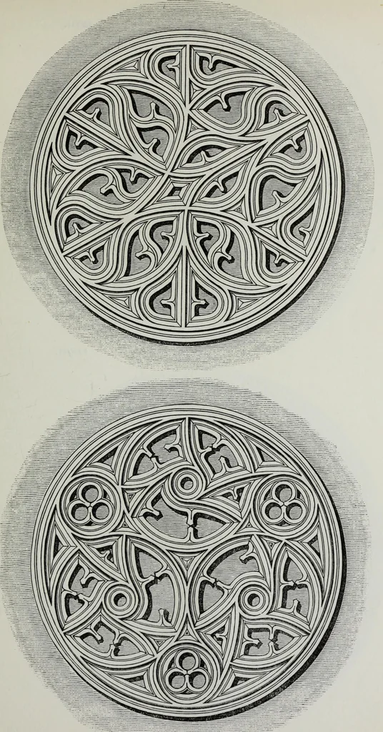 An illustration from The power of form applied to geometric tracery : one hundred designs and their foundations resulting from one diagram, 1851, leaf 96