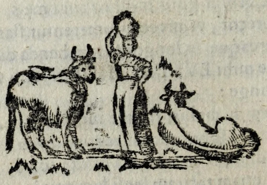 An illustration from P. P. Ioan Vincartii gallobelgæ insulani e Societate Iesv Sacrarvm heroidvm epistolæ, 1673, leaf 90