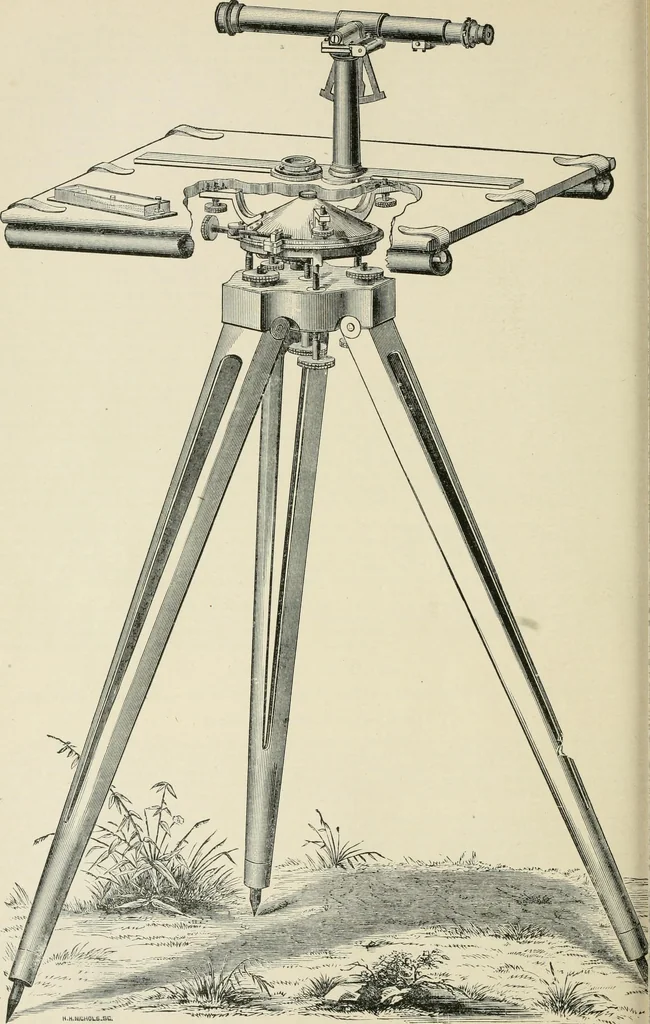 An illustration from The American practical navigator : being an epitome of navigation and nautical astronomy, 1888, leaf 215