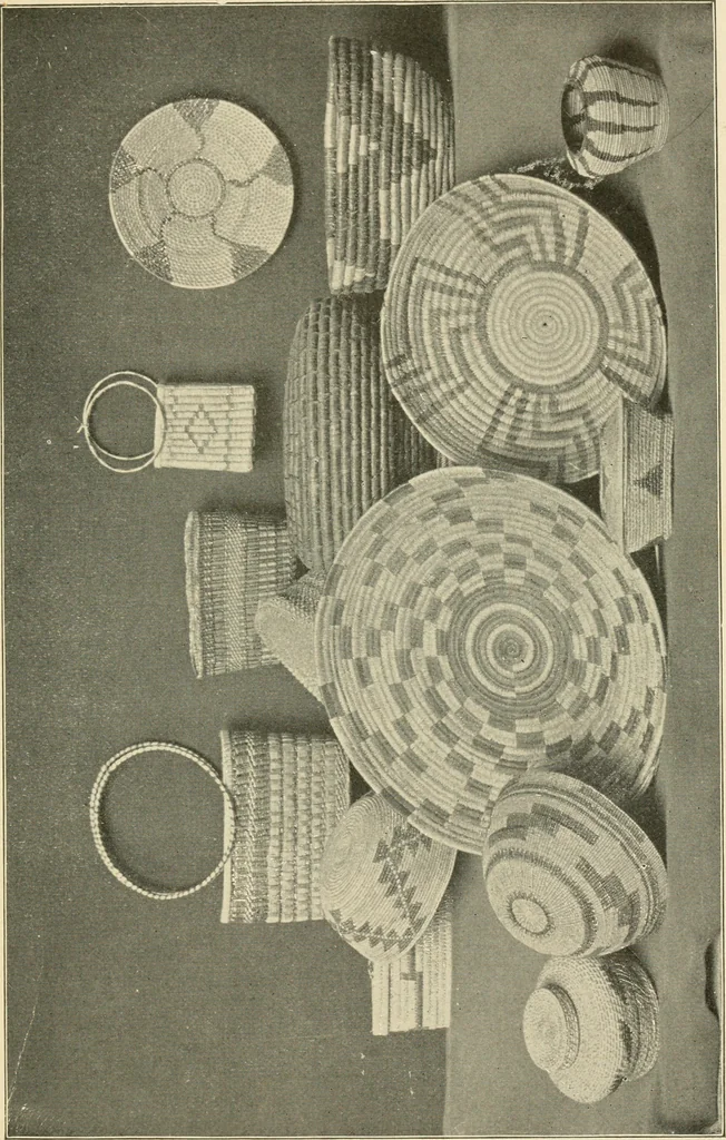 An illustration from Practical and artistic basketry, 1904, leaf 100