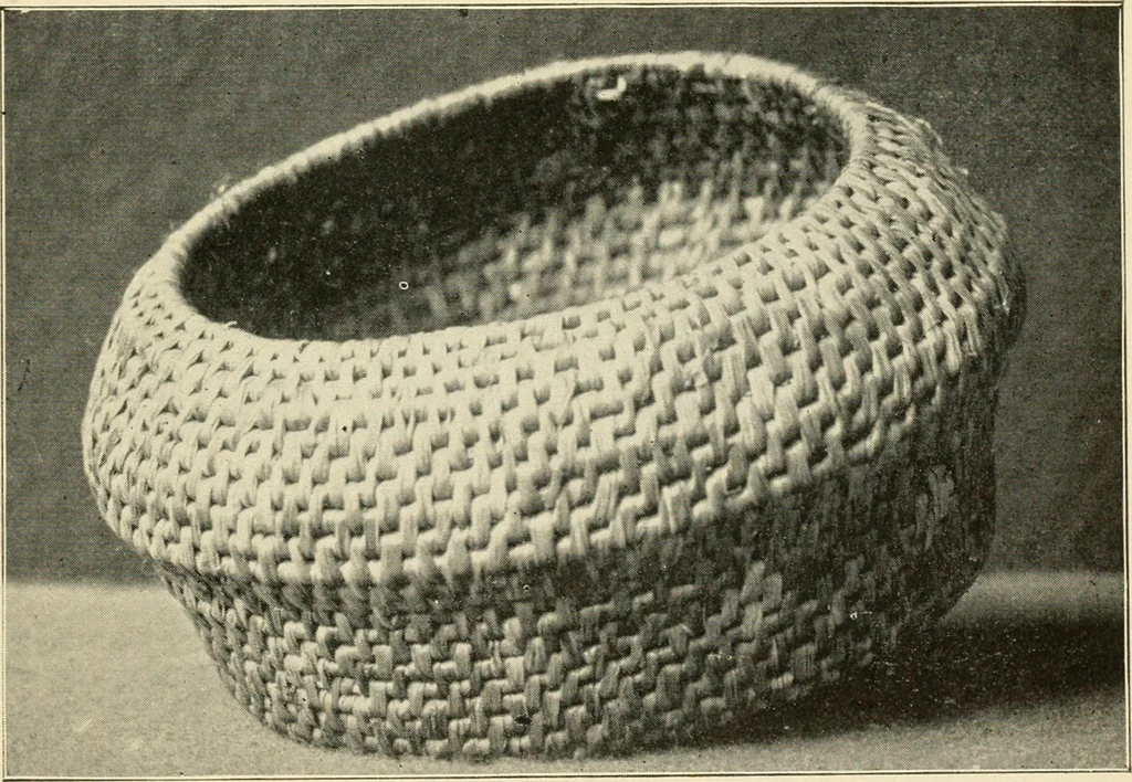 An illustration from Practical and artistic basketry, 1904, leaf 104