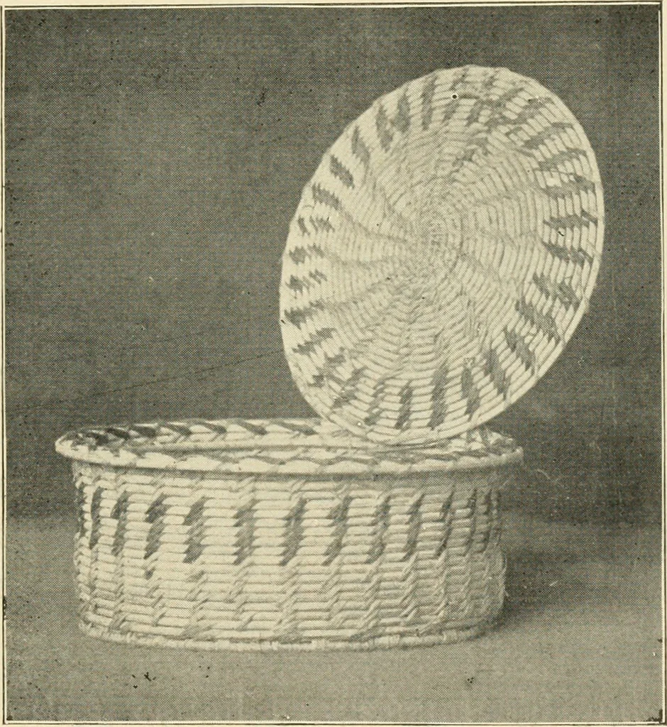 An illustration from Practical and artistic basketry, 1904, leaf 106