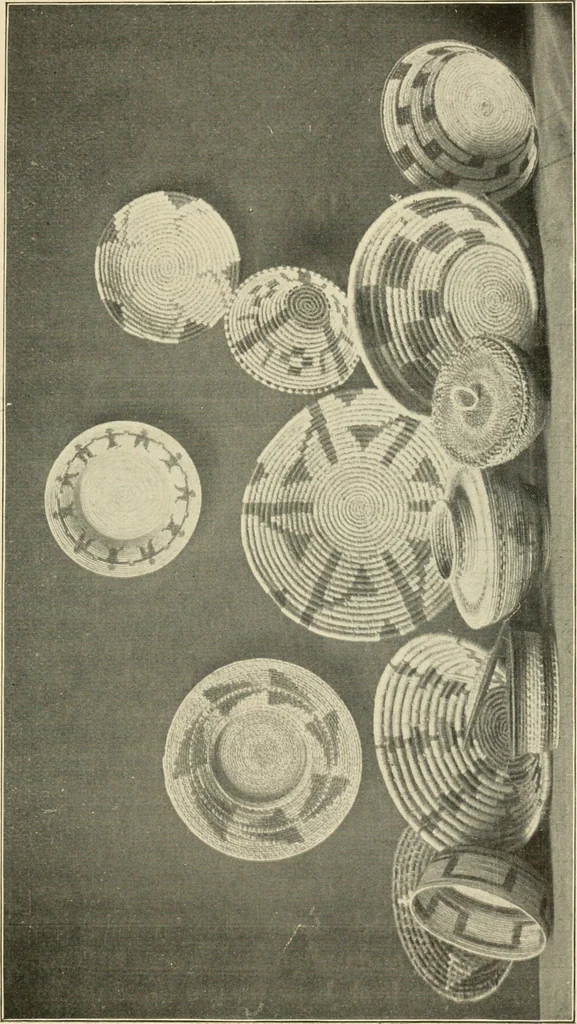 An illustration from Practical and artistic basketry, 1904, leaf 110