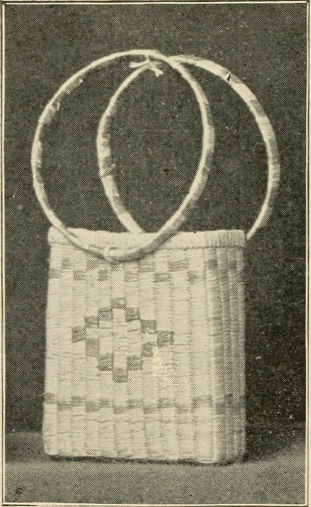 An illustration from Practical and artistic basketry, 1904, leaf 117