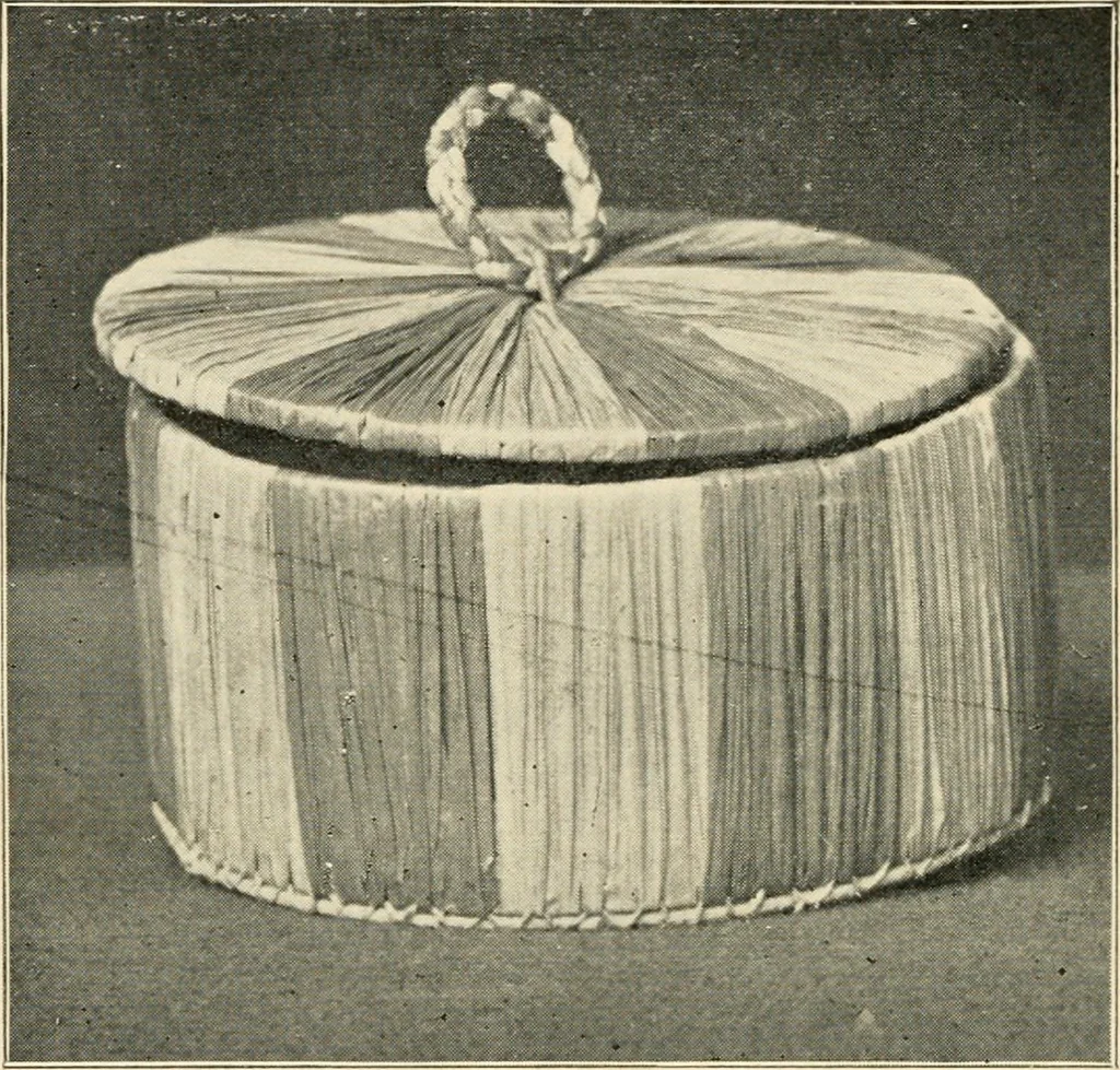 An illustration from Practical and artistic basketry, 1904, leaf 125