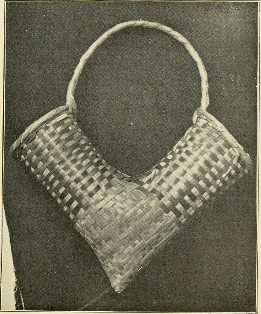 An illustration from Practical and artistic basketry, 1904, leaf 128